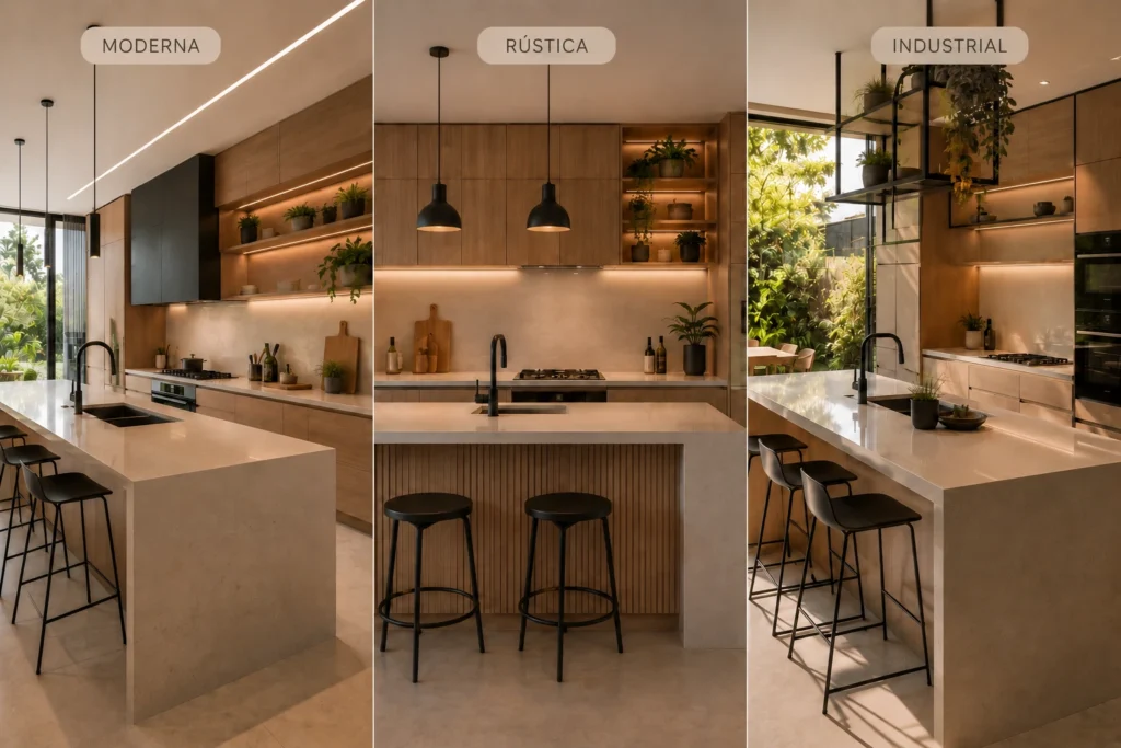 estilos-de-cozinha-moderna-1024x683 Cozinha Moderna: Ideias que Transformam Sua Casa com Estilo