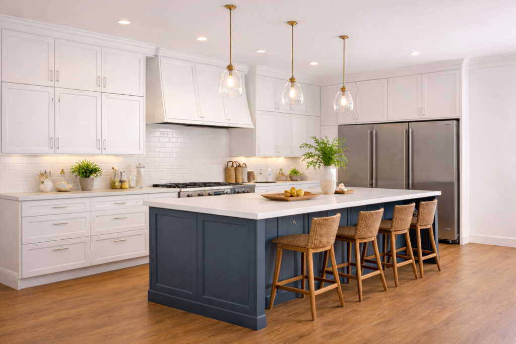 cozinha-grande-1-1-1024x683 3 Revestimentos Baratos que Transformam a Cozinha