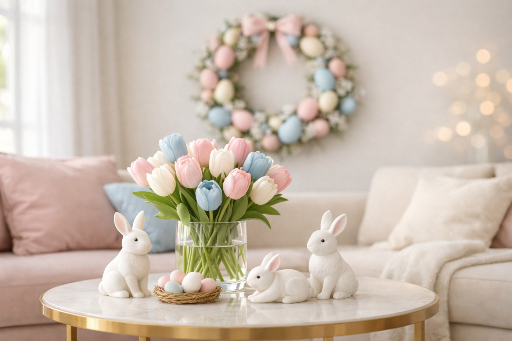 decoracao-pascoa-sala-minimalista-luxuosa.webp-1024x683 Decoração de Páscoa: Ideias Criativas com Baixo Custo