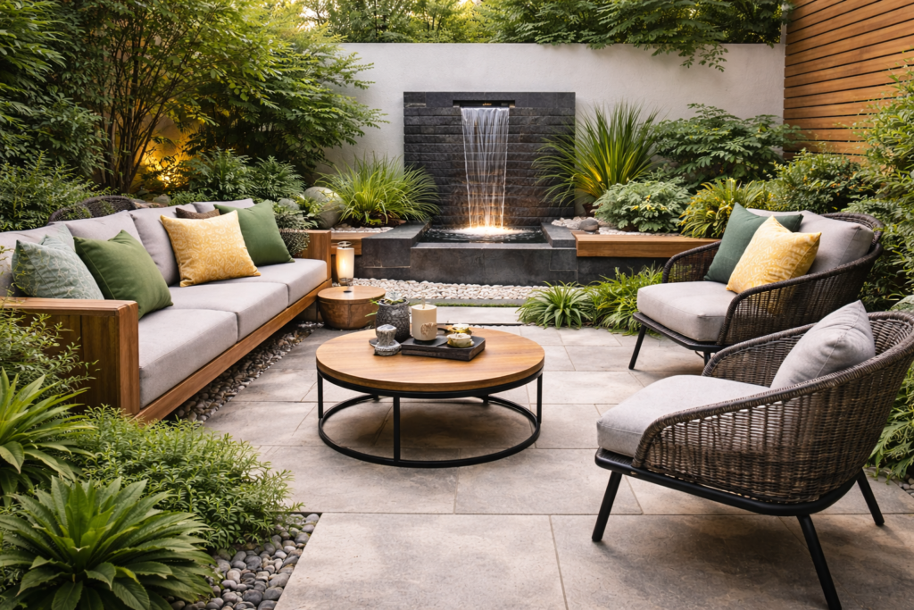 jardim-moderno-e-aconchegante-1024x683 Jardim Pequeno Moderno: Ideias Elegantes para 2026