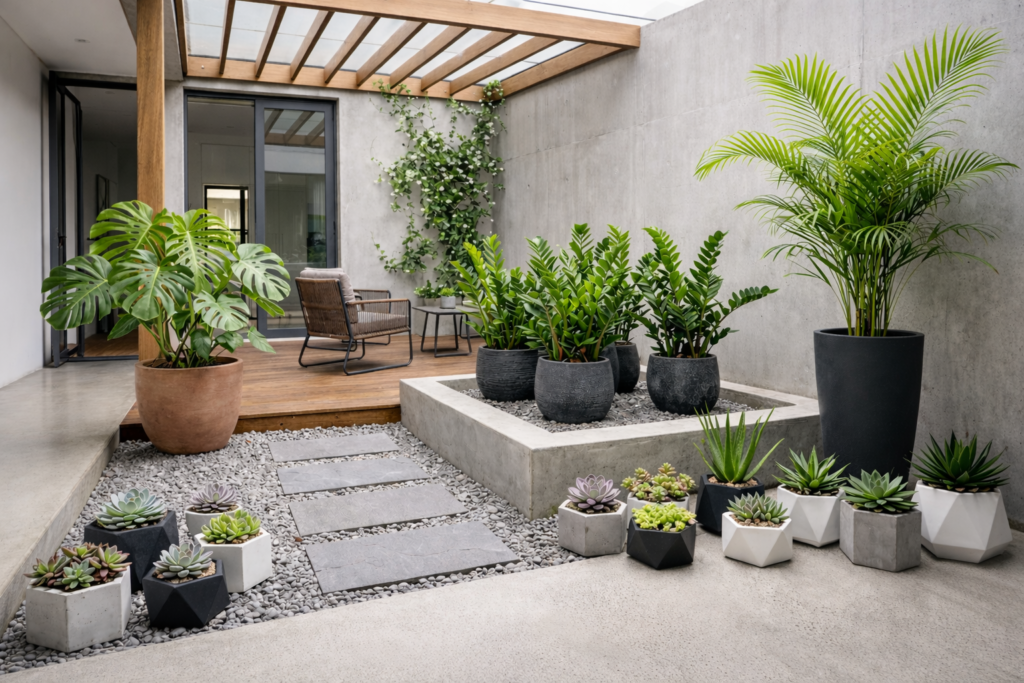 jardim-moderno-minimalista-com-suculentas.webp-1024x683 Jardim Pequeno Moderno: Ideias Elegantes para 2026
