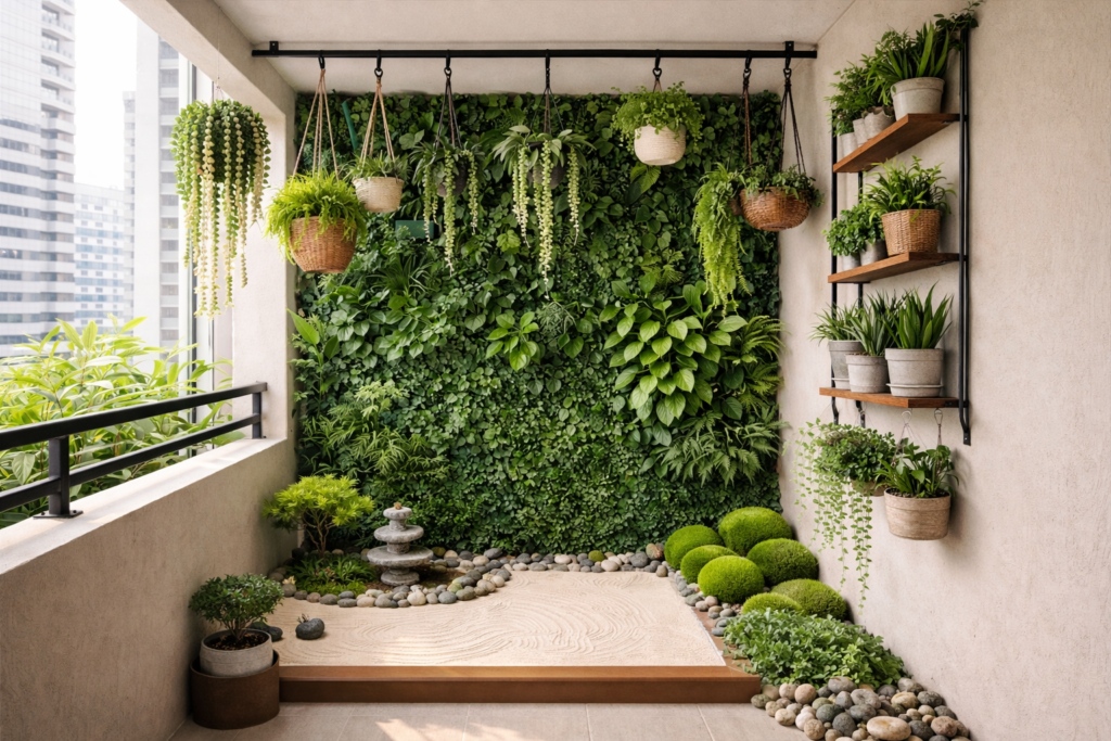 jardim-na-varanda-1024x683 Jardim Pequeno Moderno: Ideias Elegantes para 2026