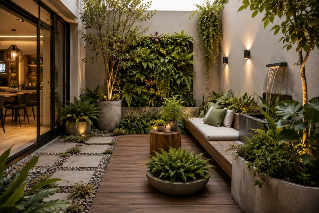 jardim-pequeno-moderno-tendencias-2026-1024x683 Jardim Pequeno Moderno: Soluções para Áreas Pequenas