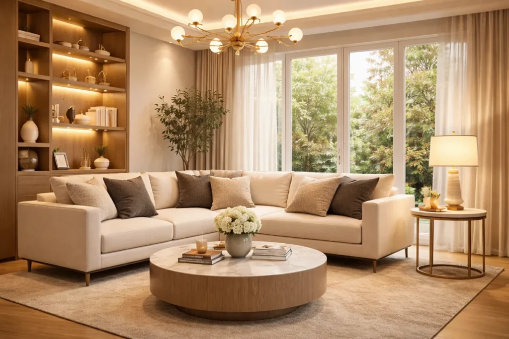 Itens de Decoração Acessíveis que Parecem de Luxo sala-moderna-iluminacao-quente-decoracao-elegante-1024x683 sala-moderna-iluminacao-quente-decoracao-elegante-1024x683 Itens de Decoração Acessíveis que Parecem de Luxo