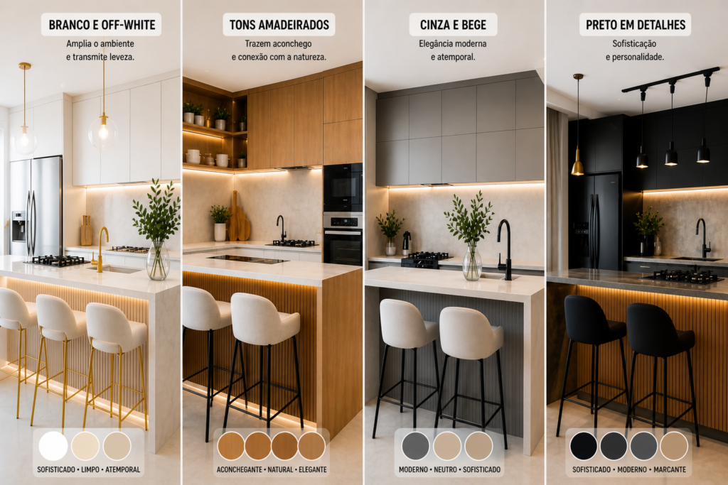 cores-cozinha-luxuosa-moderna-1024x683 Cozinha Luxuosa e Barata: Ideias que Transformam