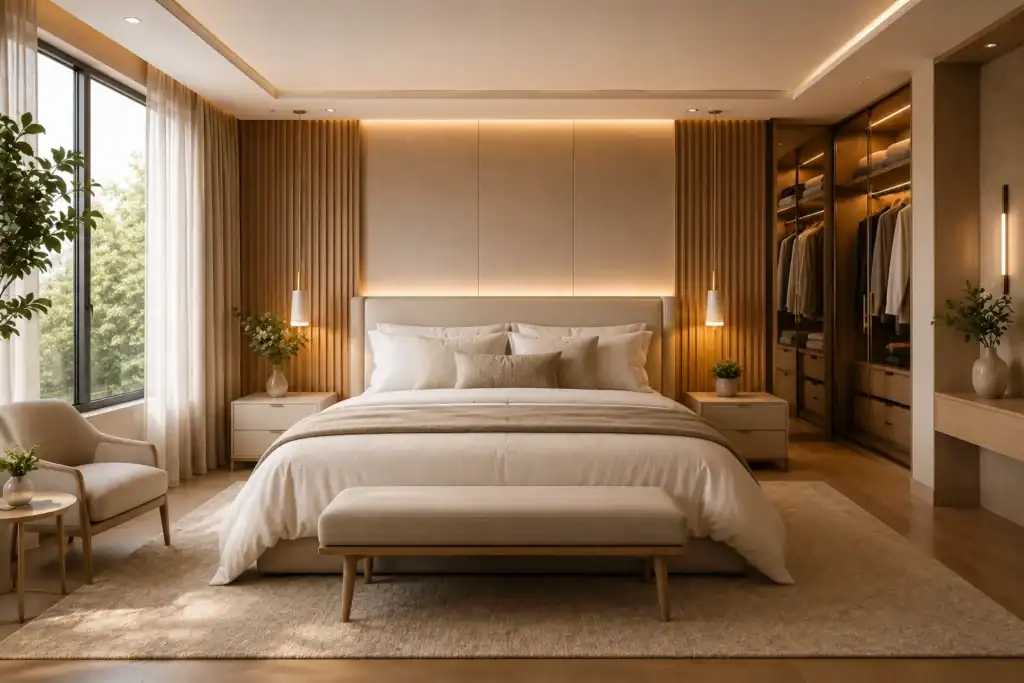 quarto-minimalista-acolhedor-1024x683 Quarto Minimalista Acolhedor: Design Elegante e Confortável